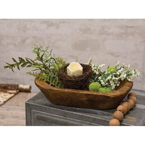 Carved Wood Petite Oval Bowl – Primitive Renditions