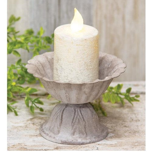 Distressed Metal Petal Planter