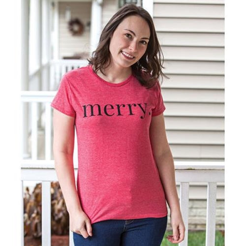 Merry T-Shirt Heather Red XXL