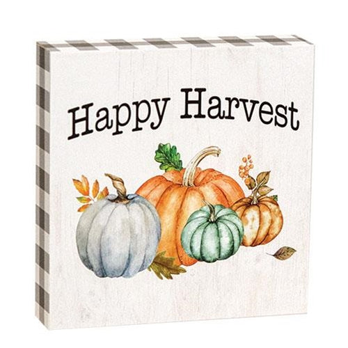 Happy Harvest Pumpkins Block