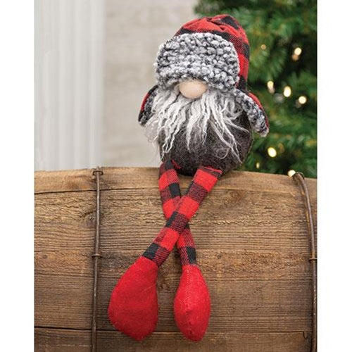 Red & Black Dangle Leg Gnome