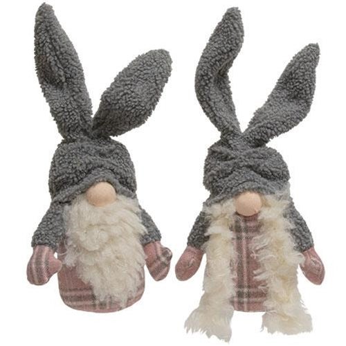 Mr. & Mrs. Cozy Plaid Bunny Gnome 2 Asstd.