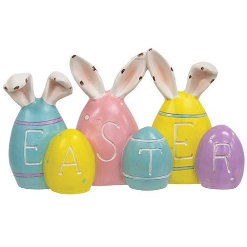 Easter Bunny Ears Resin Sitter