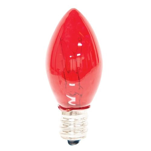 Red Replacement Bulb Candelabra Base 5 W