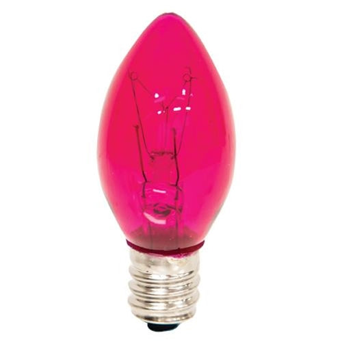 Pink Replacement Bulb Candelabra Base 5 W