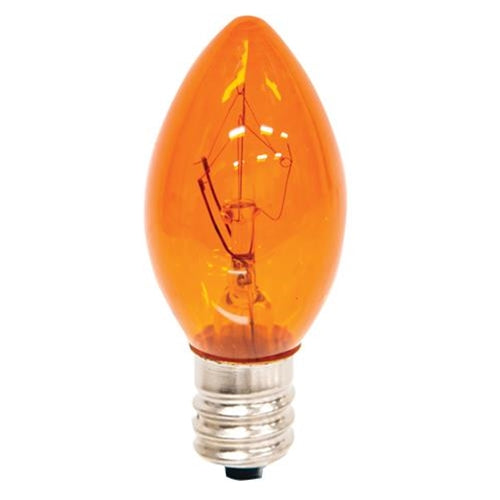 Amber Replacement Bulb Candelabra Base 5 W
