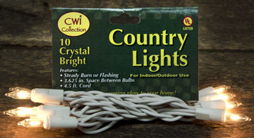 Light Set White Cord 10ct