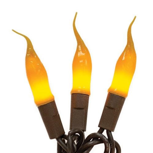 Silicone Lights Brown Cord 10ct