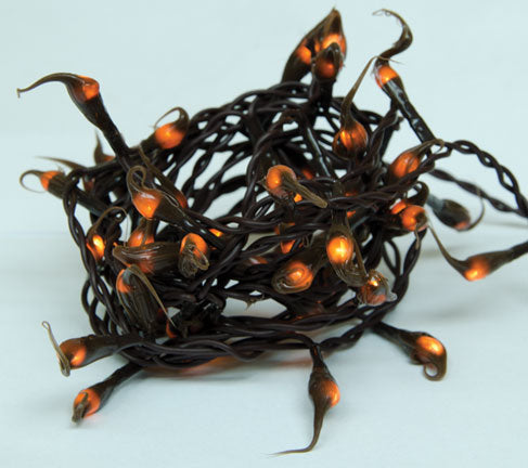 Brown Silicone Teeny Lights  Brown Cord 50ct