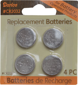 4/Pkg CR2032 Batteries