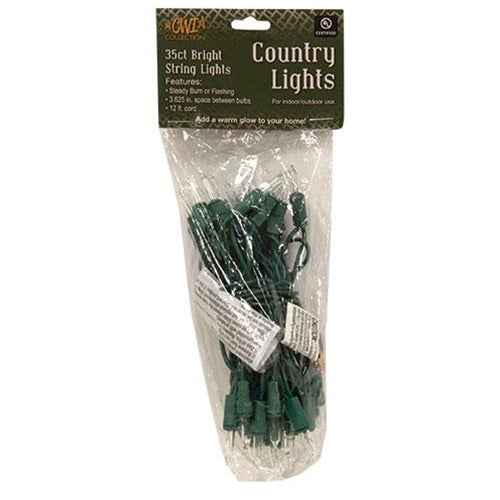 Light Set Green Cord 35ct