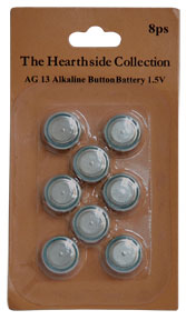 Batteries AG13 8 Pkg