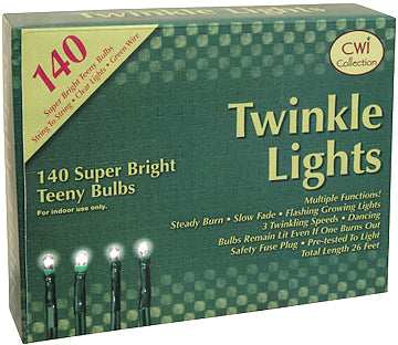 Twinkle Lights Green Cord