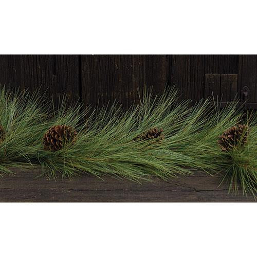 Fine Woodsy Needle Pine Garland 5 ft.