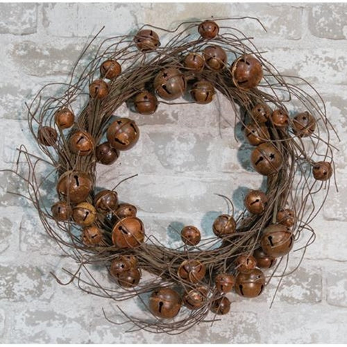Twig Wreath w/Rusty Bells 20"