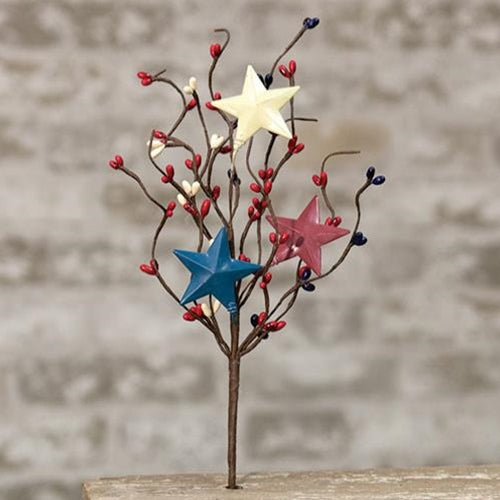 Americana Pip Pick w/White Stars 12"