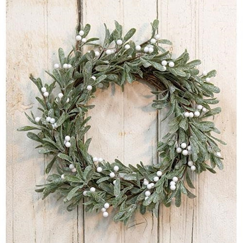 Sparkle Mistletoe Wreath 22"
