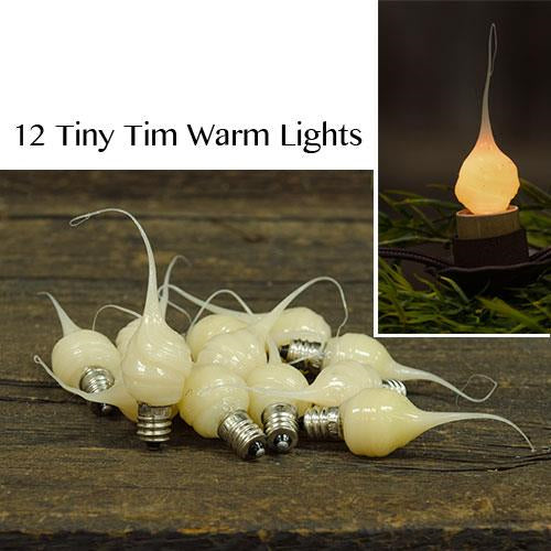 12/Set Tiny Tim Warm Bulbs