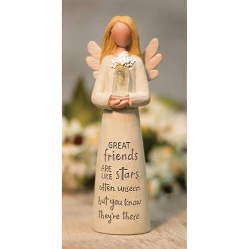 Friend Resin Angel w/Daisies