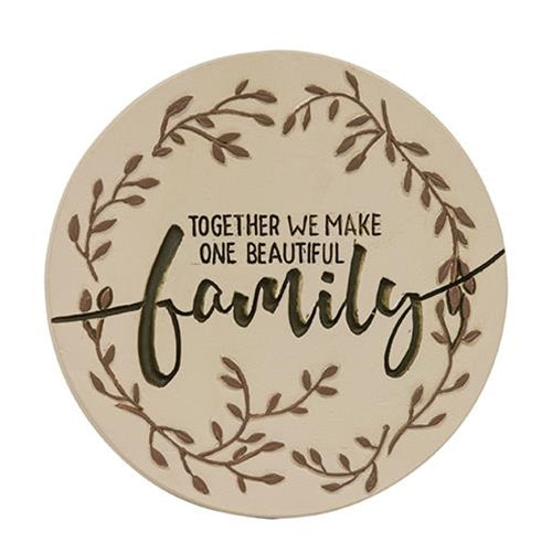 Together We Make One Beautiful Family Candle Jar Lid