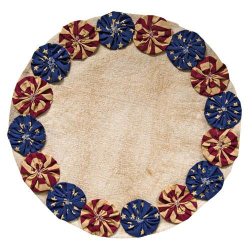 Americana Candle Mat 13"