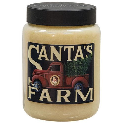 26 oz Jar Candle Santa's Cookie Crumble Santa's Farm