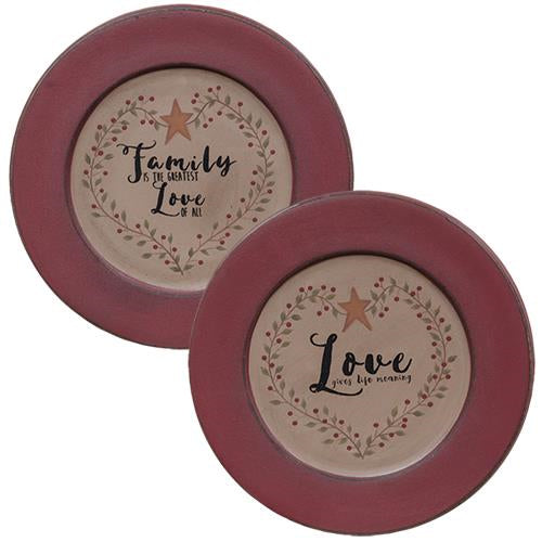 Love Gives Life Meaning Plate - 2 asst.