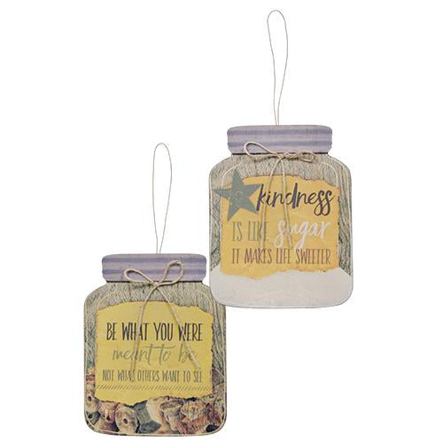 *Spool/Sugar Mason Jar 2 Asstd.