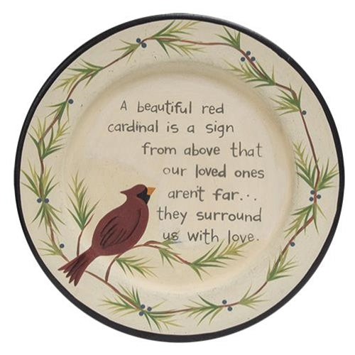 Loved One Cardinal Plate
