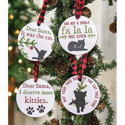 4/Set The Cat Gift Tags