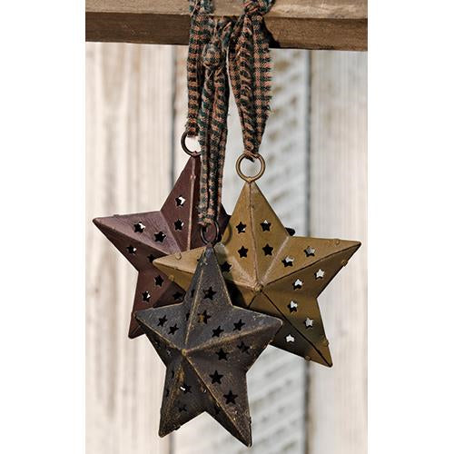 Primitive Cutout Star Ornament 3 Asstd.