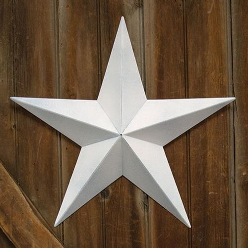 Farmhouse White Barn Star 18"