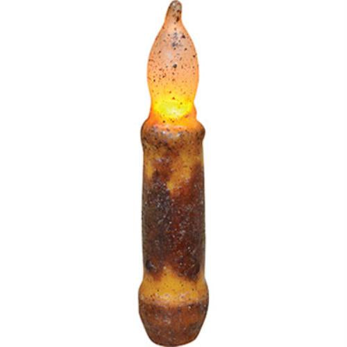 4" Burnt Mustard LED Taper