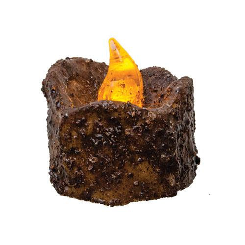 Flicker Burnt Mustard Timer Tealight