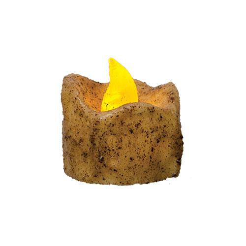 Flicker  Burnt Ivory Timer Tealight