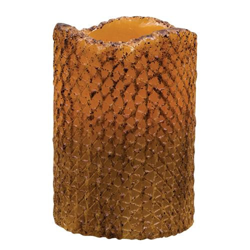 Mustard Honeycomb Timer Pillar