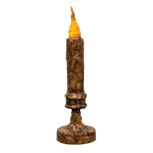 Burnt Mustard Candlestick - 8"