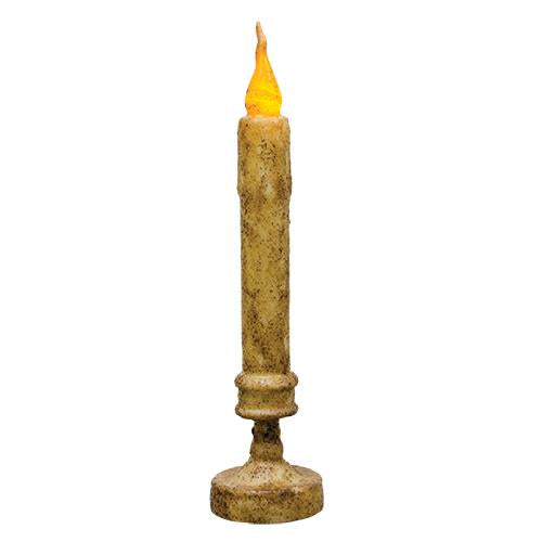 Burnt Ivory Candlestick - 10"