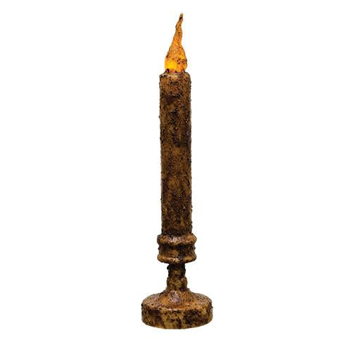 Burnt Mustard Candlestick - 10"