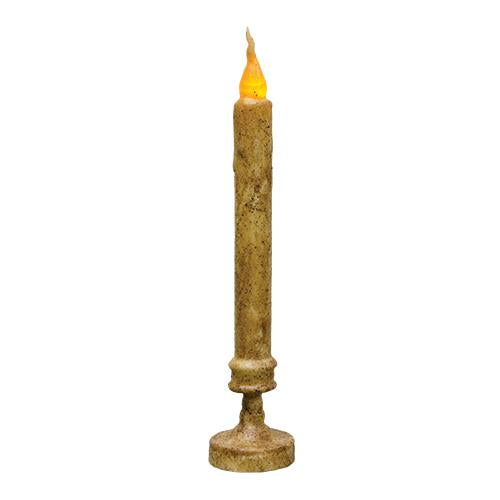 Burnt Ivory Candlestick - 11.5"