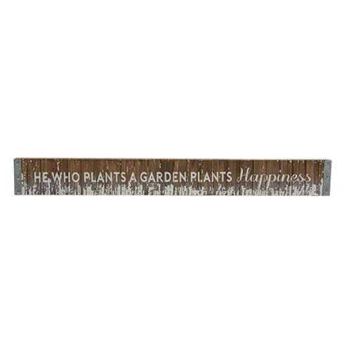 *Plant Happiness Slatted Wood Sign