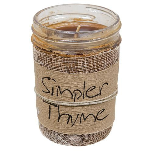 Simpler Thyme Jar Candle 8oz