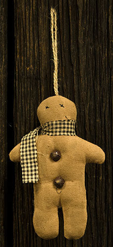 Primitive Gingerbread Ornament 5"
