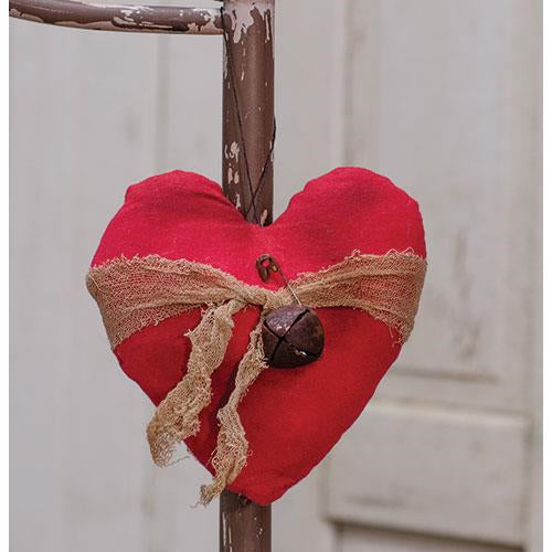 Heart Ornament w/ Rusty Bell