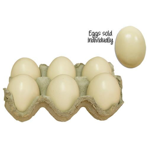 White Resin Egg - Sold Individually