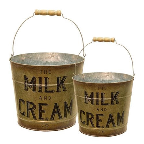 2/Set Milk & Cream Buckets