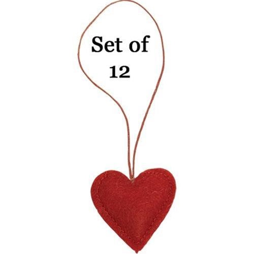 12/Set Heart Ornaments