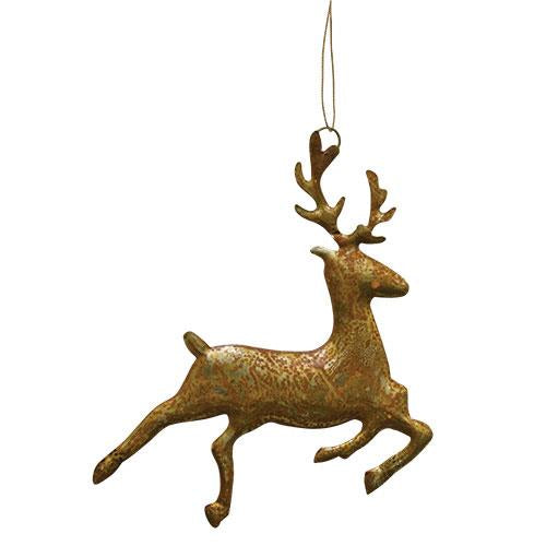 Rusty Reindeer Ornament 5"