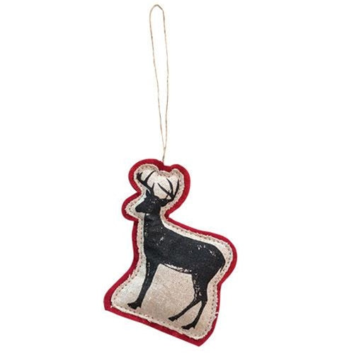 Printed Felt Reindeer Ornament