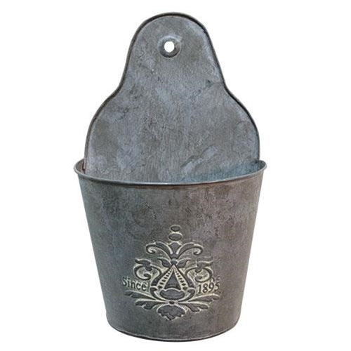 Galvanized Metal Wall Pocket 11"